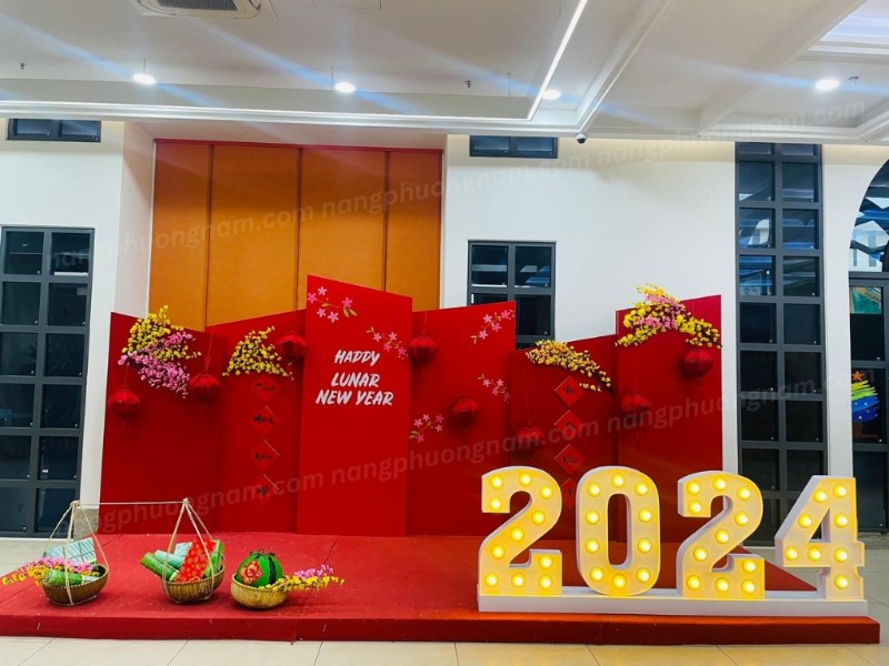tieu-canh-trang-tri-tet. Dịch vụ trang trí tết trọn gói tại Nắng Phương nam