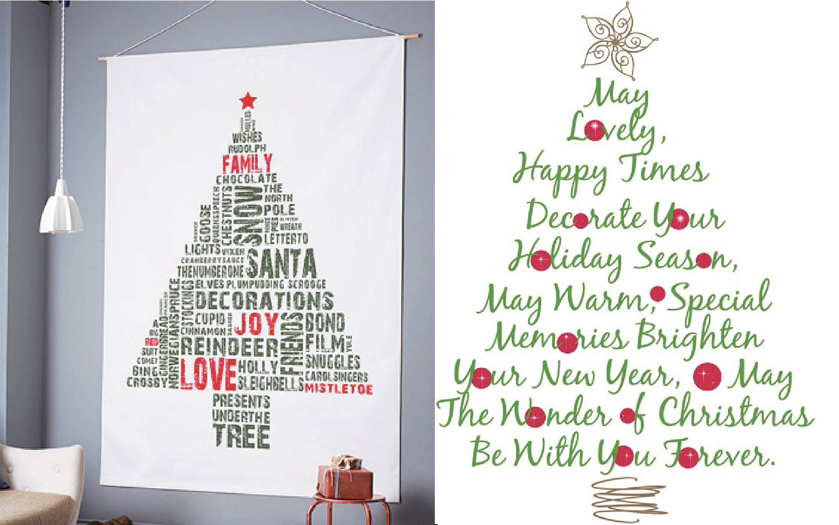 trang trí Noel nhà hàng bằng chữ trang trí Noel nhà hàng bằng chữ