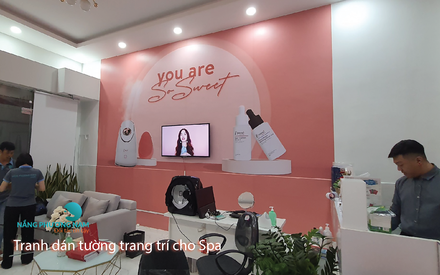 tranh dán tường - spa Tranh dan tường - spa