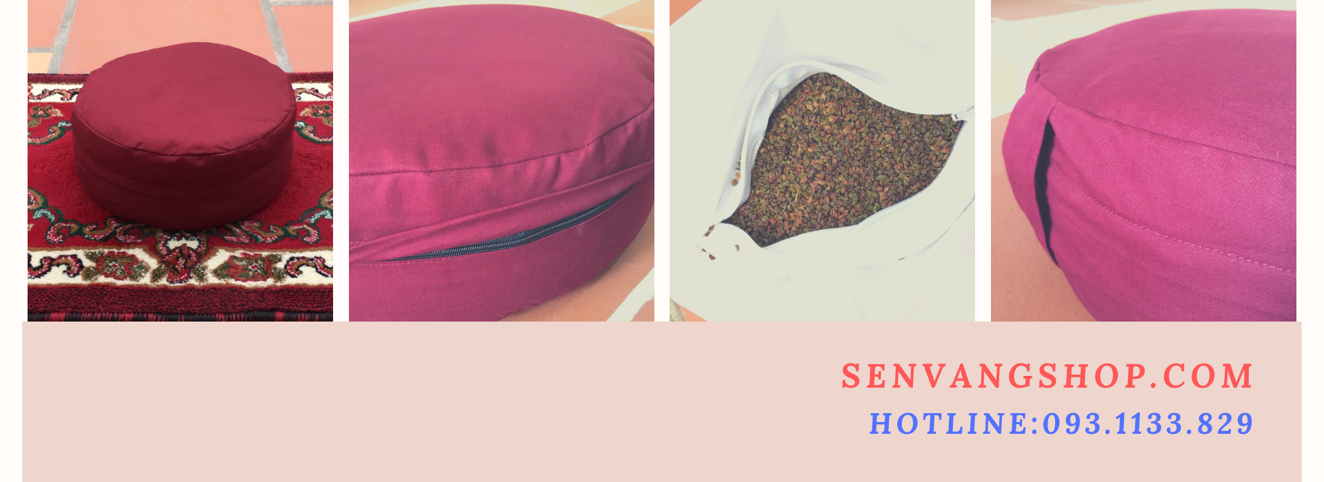 Bồ đoàn ngồi thiền vỏ đậu Bồ đoàn ngồi thiền vỏ đậu