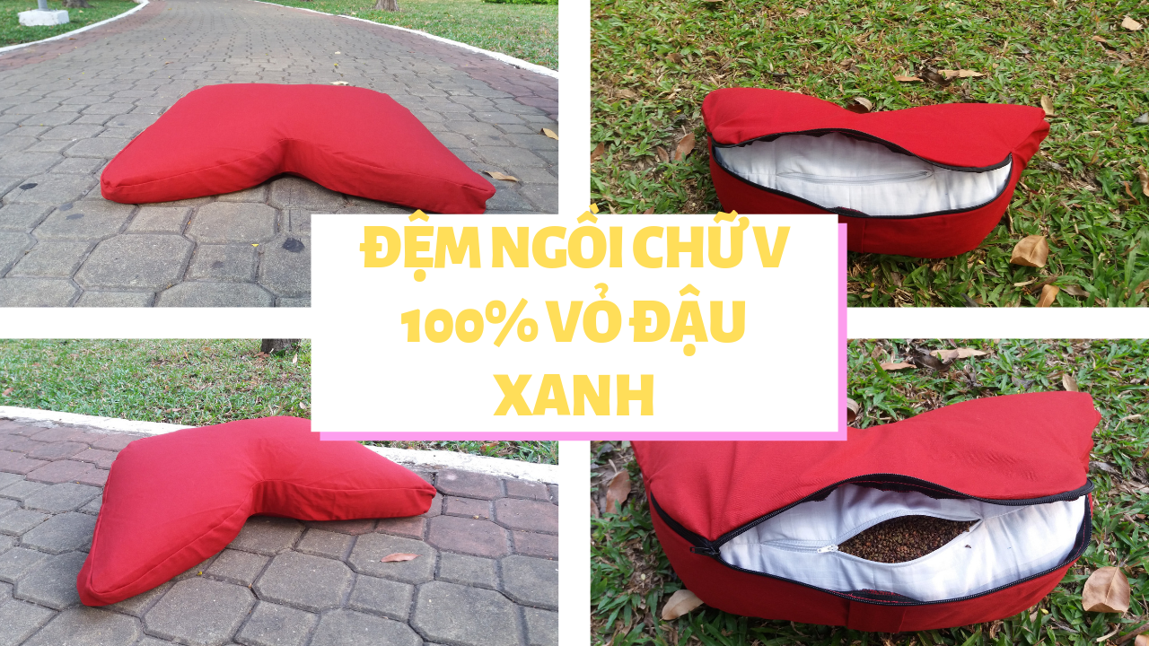 Gối ngồi thiền chữ V Gối ngồi thiền chữ V