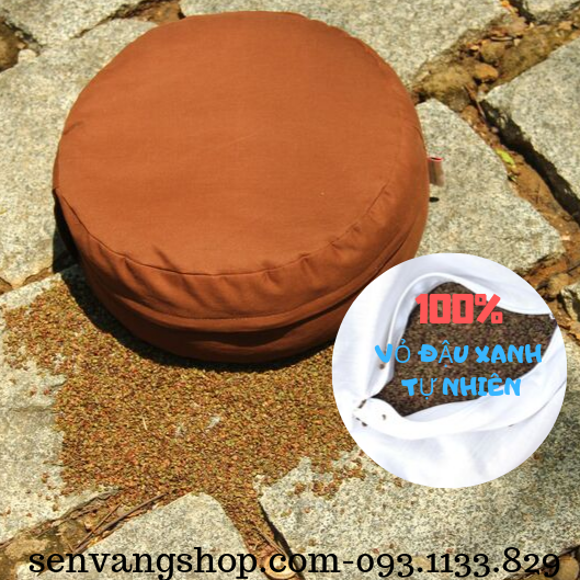 Đệm ngồi thiền vỏ đậu Đệm ngồi thiền vỏ đậu