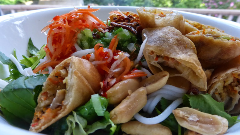 bún chả giò chay bún chả giò chay