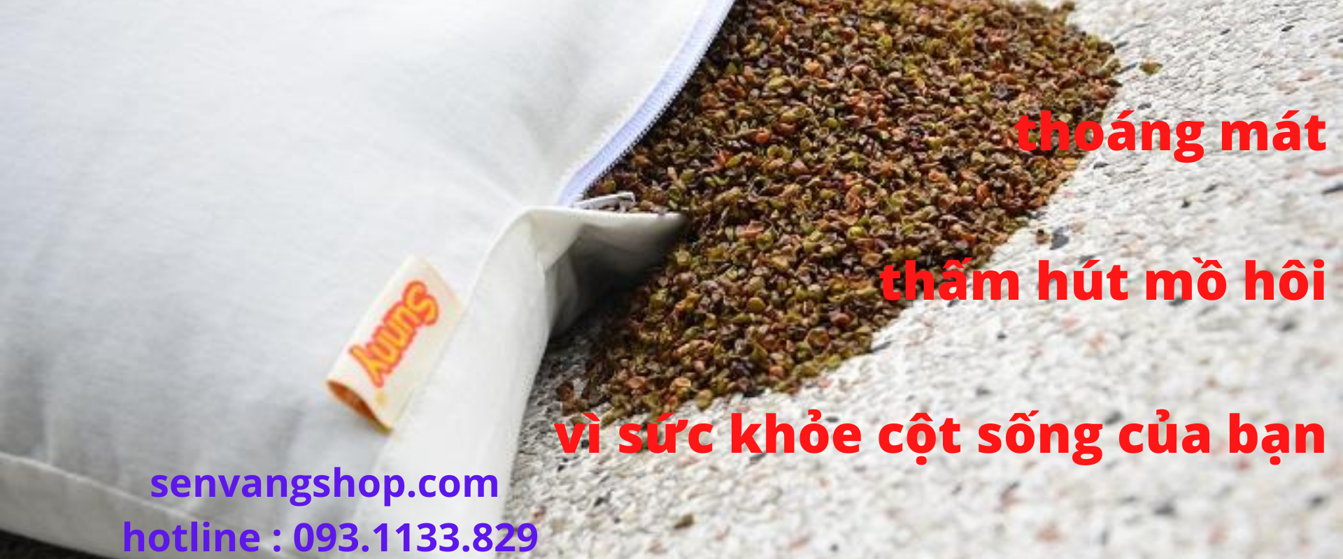 Ruột gối vỏ đậu 40 x 60cm Ruột gối vỏ đậu 40 x 60cm
