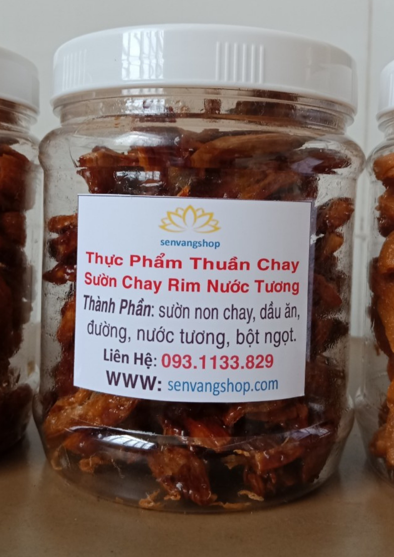 sườn non chay chiên rim nước tương sườn non chay chiên rim nước tương