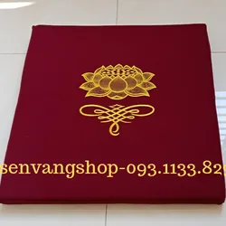Đệm ngồi thiền - đệm ngồi niệm Phật - toạ cụ mút xốp 60 x 60 x 5cm (có hình thêu)