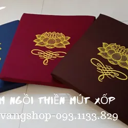 Đệm ngồi thiền mút xốp 50 x 50 x 5cm (có hình thêu)