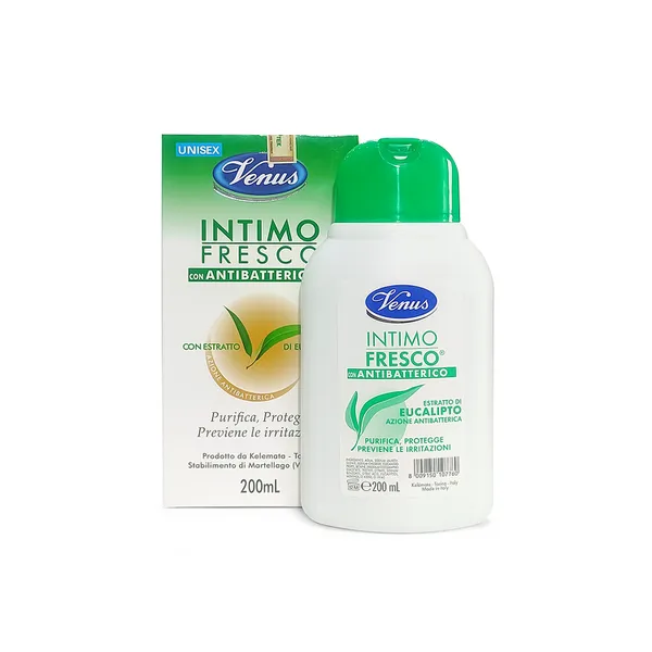 Dung dịch vệ sinh Venus Intimo Fresco bạc hà , nhập khẩu ITALIA, hộp 200ML  Dung dịch vệ sinh Venus Intimo Fresco bạc hà , nhập khẩu ITALIA, hộp 200ML