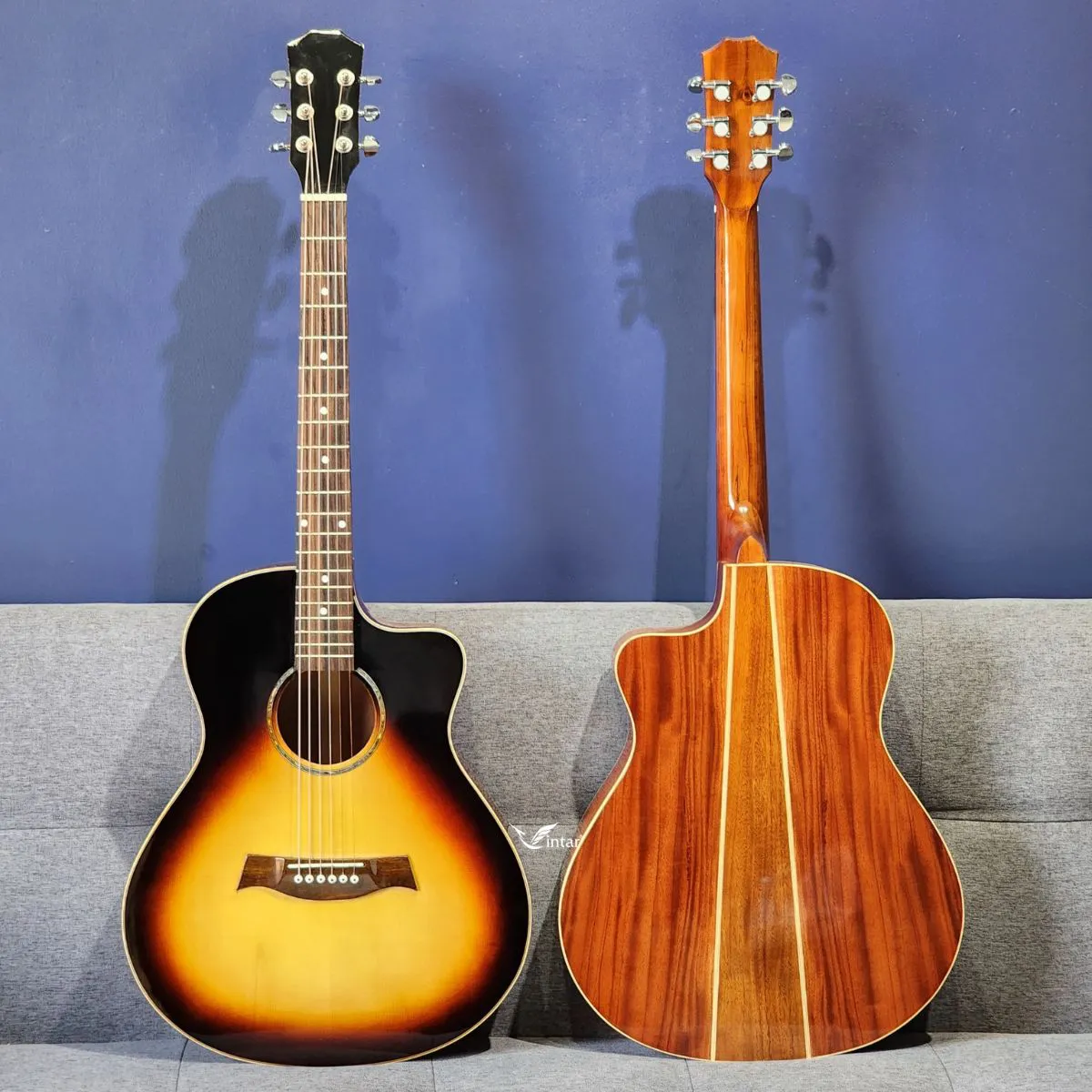 A2SB - ĐÀN GUITAR ACOUSTIC GỖ HỒNG ĐÀO NGUYÊN TẤM SUNBURST