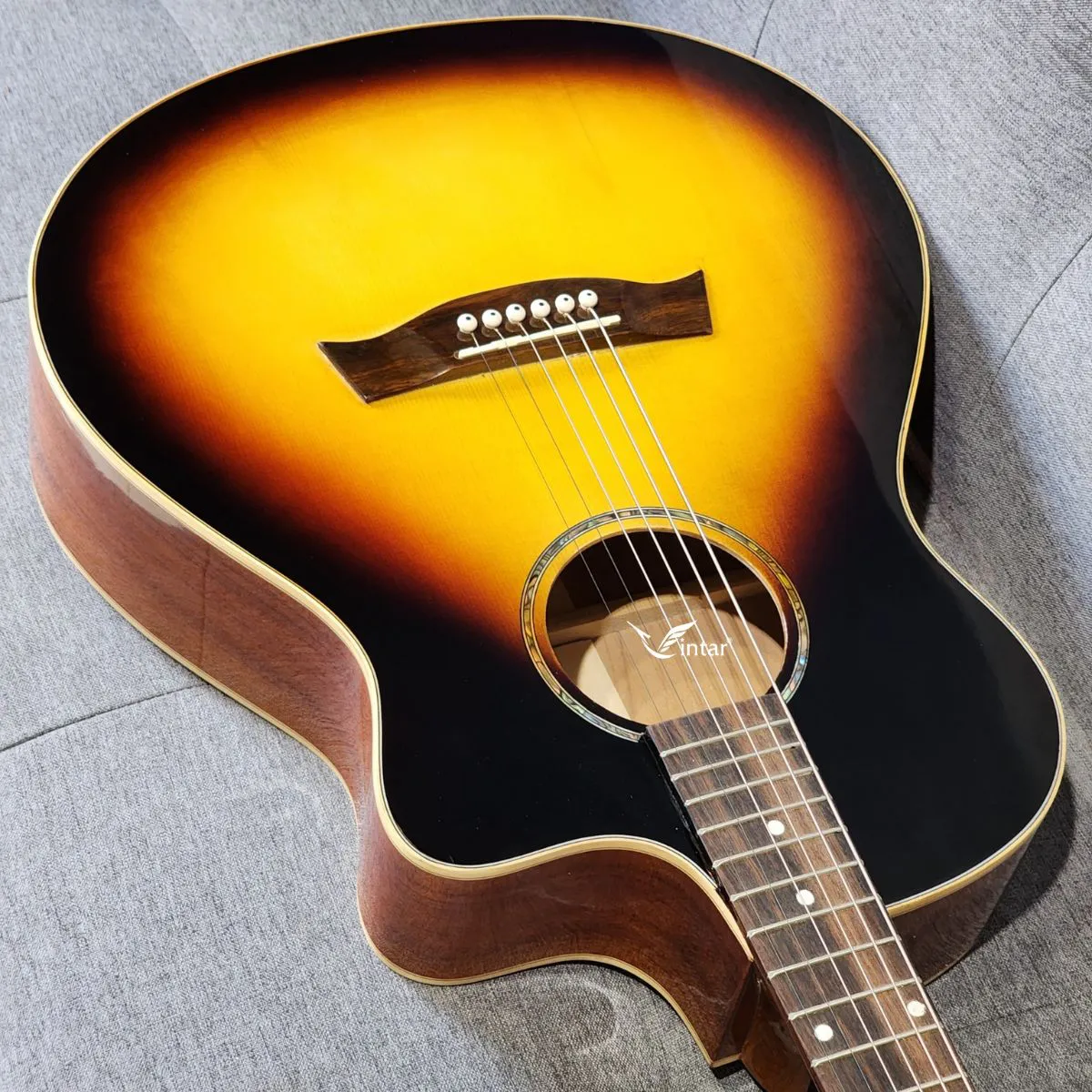 A2SB - ĐÀN GUITAR ACOUSTIC GỖ HỒNG ĐÀO NGUYÊN TẤM SUNBURST