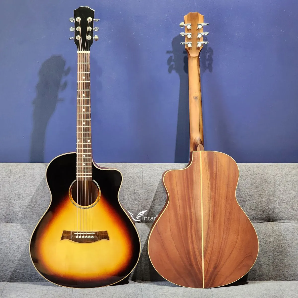 A2SB - ĐÀN GUITAR ACOUSTIC GỖ HỒNG ĐÀO NGUYÊN TẤM SUNBURST
