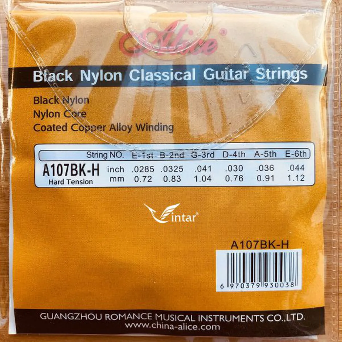 Dây Đàn Guitar Classic Alice AC107BK