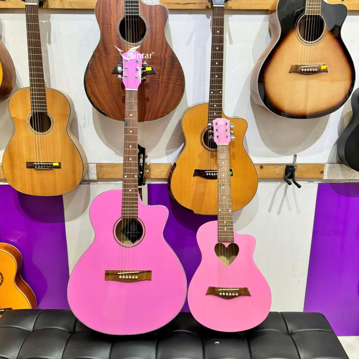 M1 - ĐÀN GUITAR ACOUSTIC MINI TRÁI TIM SIZE 1/2 