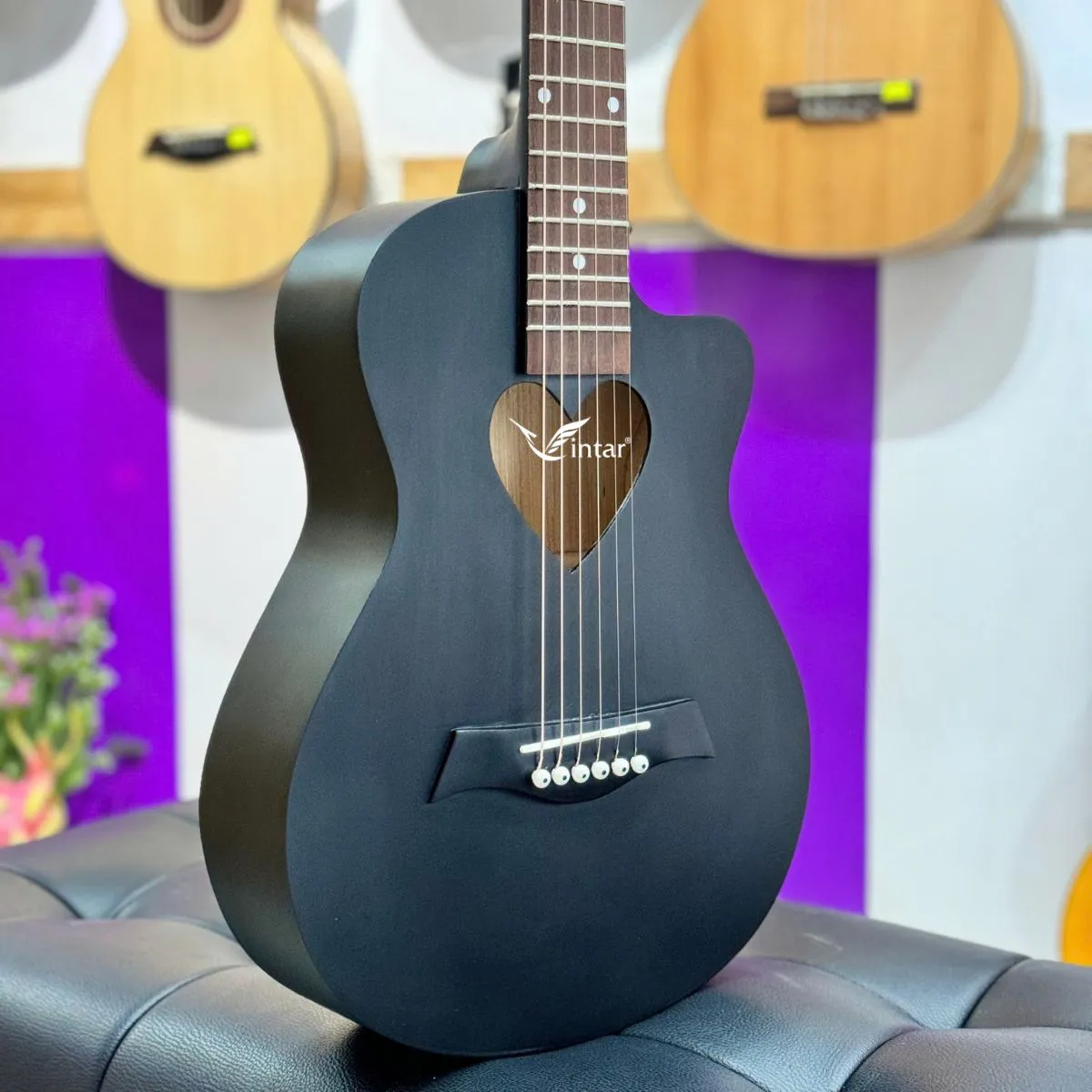 M1 - ĐÀN GUITAR ACOUSTIC MINI TRÁI TIM SIZE 1/2 