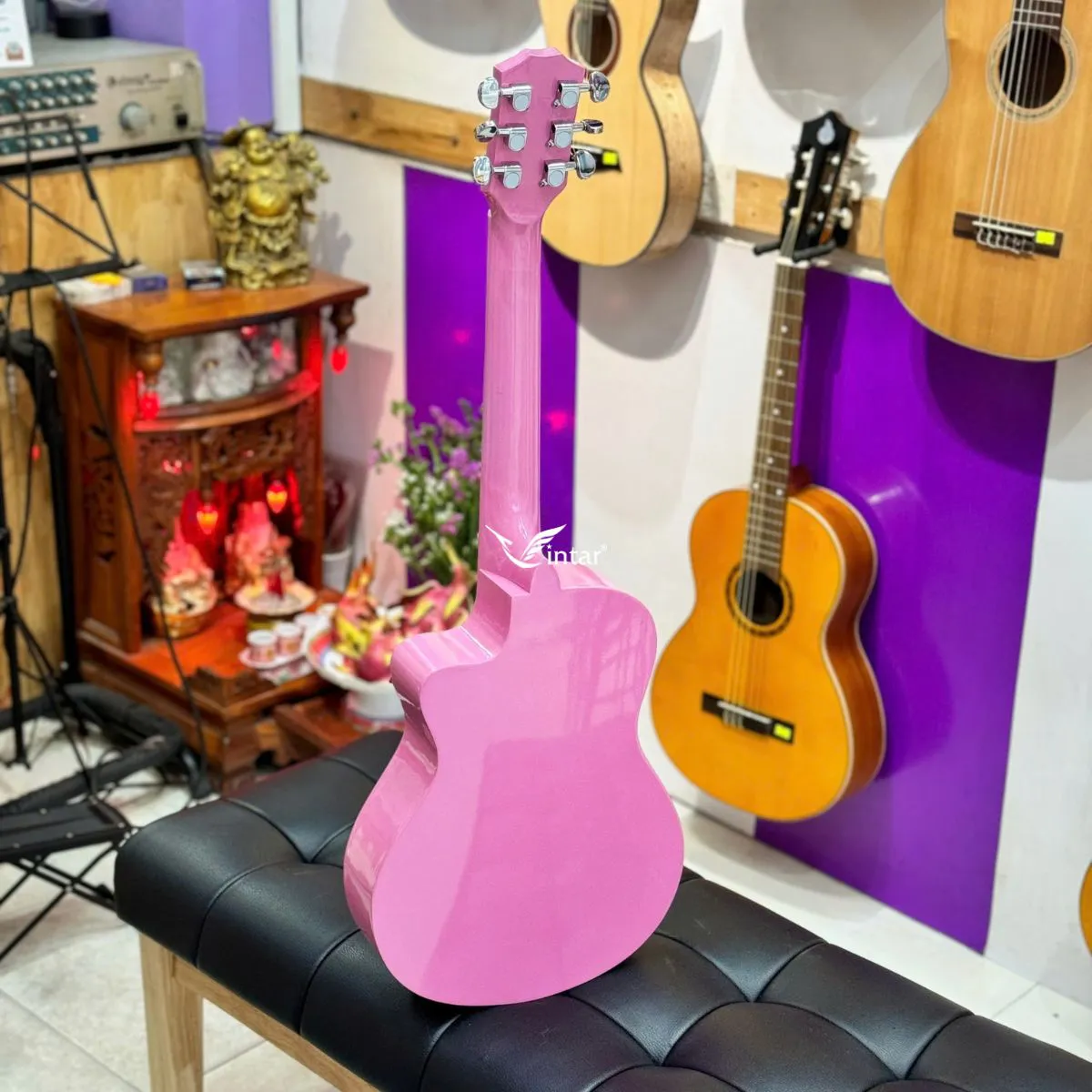 M1 - ĐÀN GUITAR ACOUSTIC MINI TRÁI TIM SIZE 1/2 