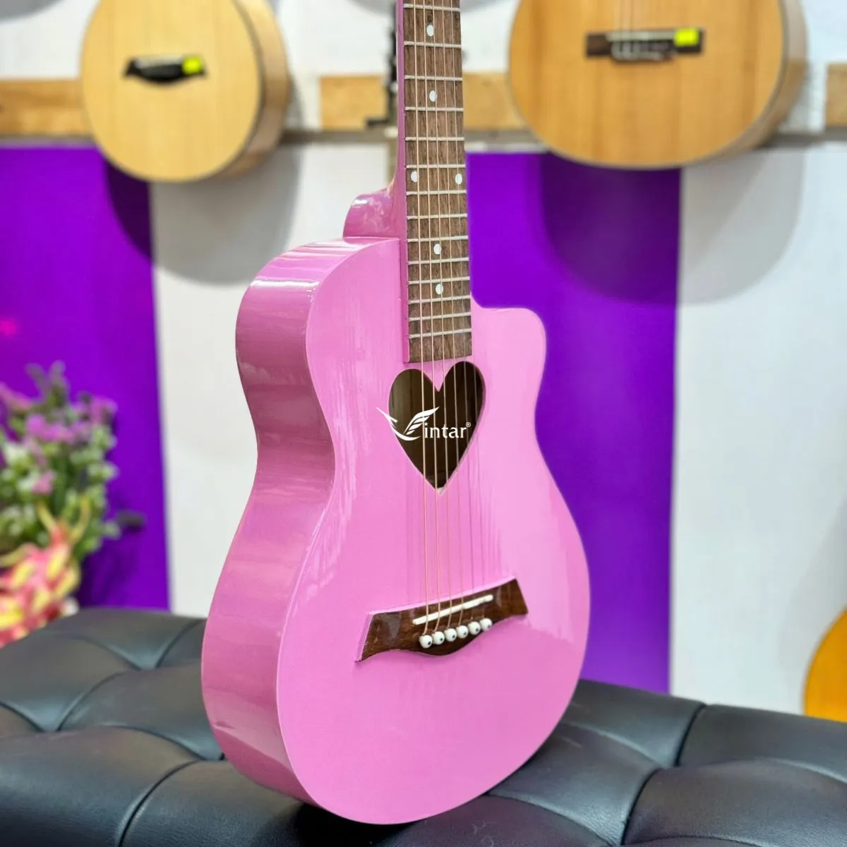 M1 - ĐÀN GUITAR ACOUSTIC MINI TRÁI TIM SIZE 1/2 
