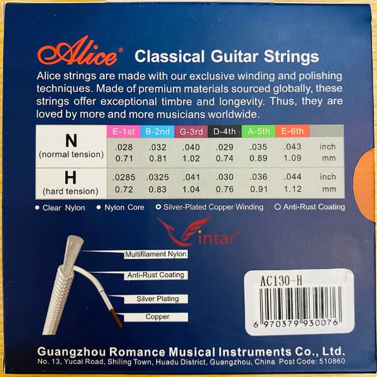 Dây Đàn Guitar Classic Alice AC130