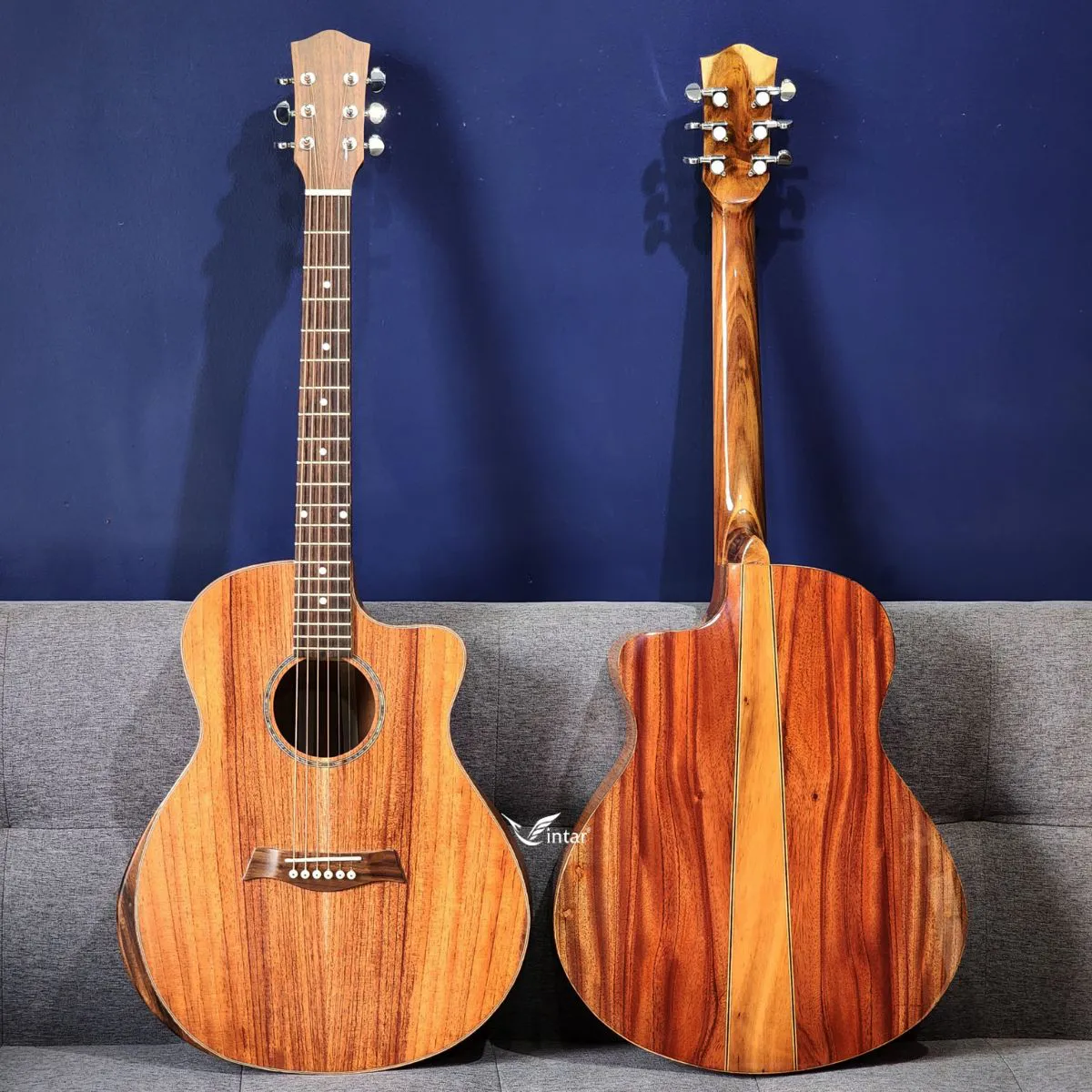 FA2V - Đàn Guitar Acoustic Full Gỗ Hồng Đào Có Bavel