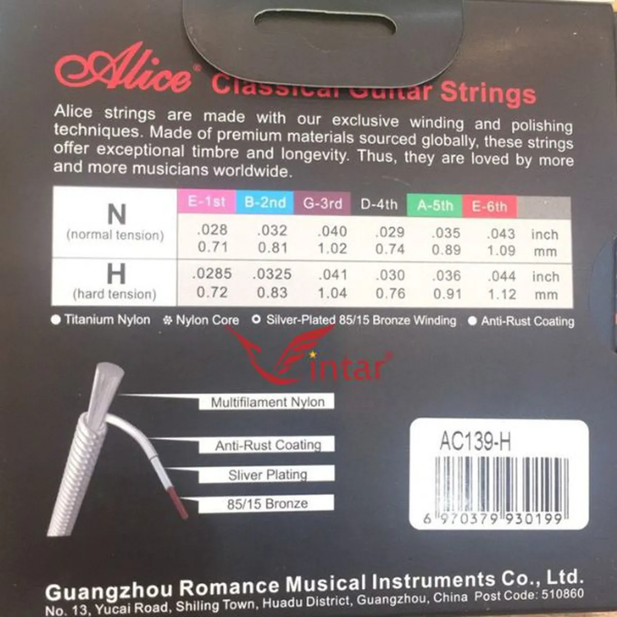 Dây Đàn Guitar Classic Alice AC139 