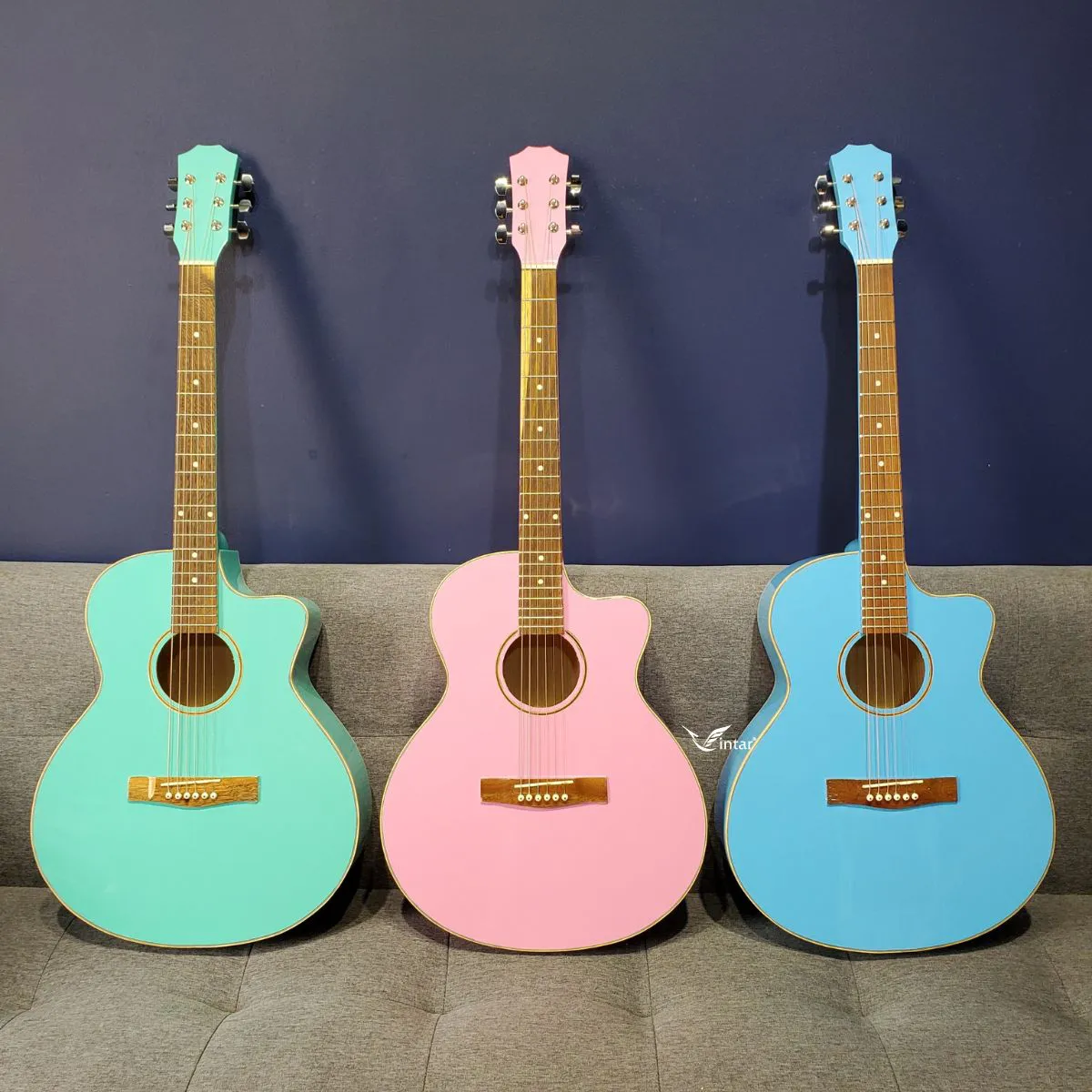 A1CL - ĐÀN GUITAR ACOUSTIC MÀU SẮC
