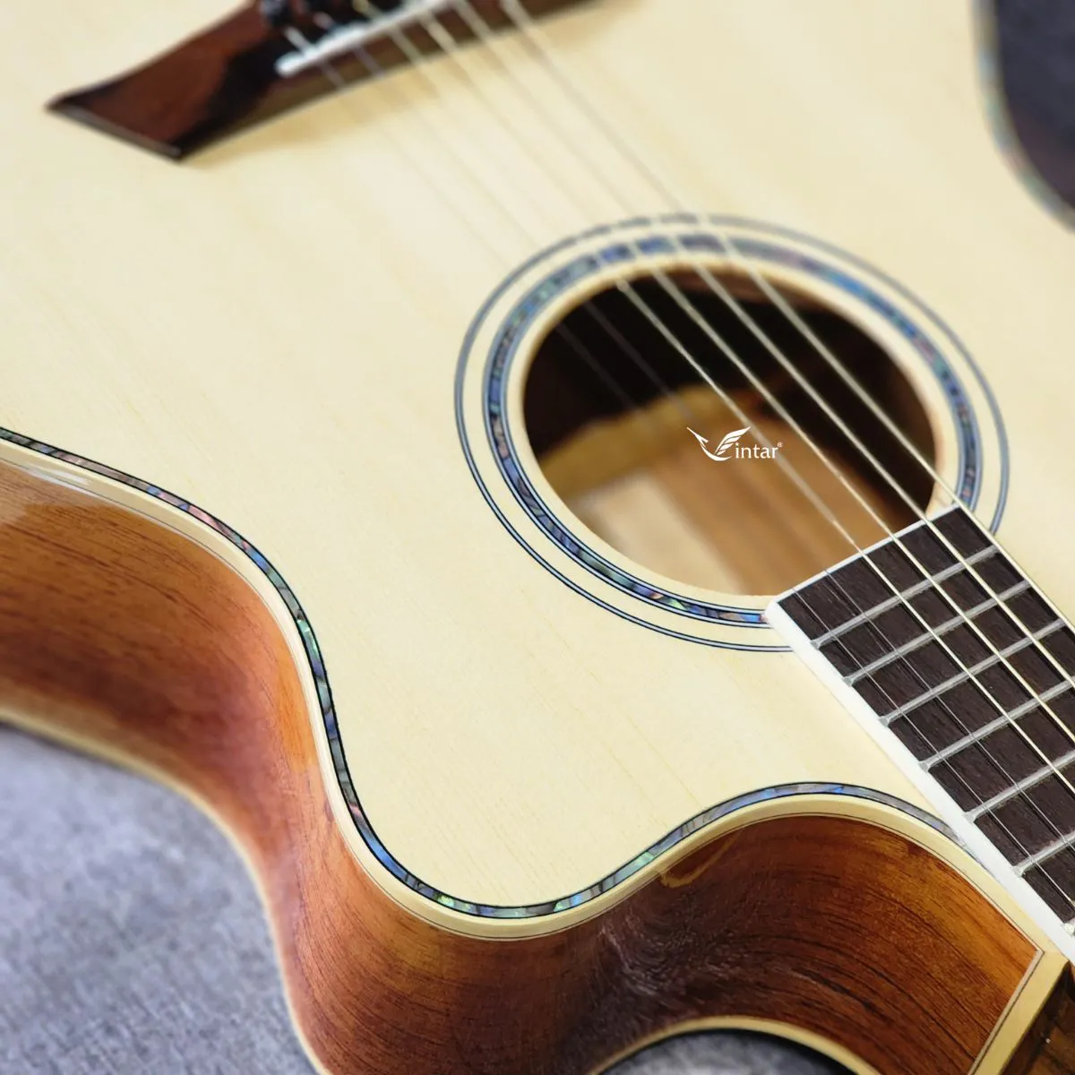 A4V - ĐÀN GUITAR ACOUSTIC GỖ HỒNG ĐÀO CAO CẤP