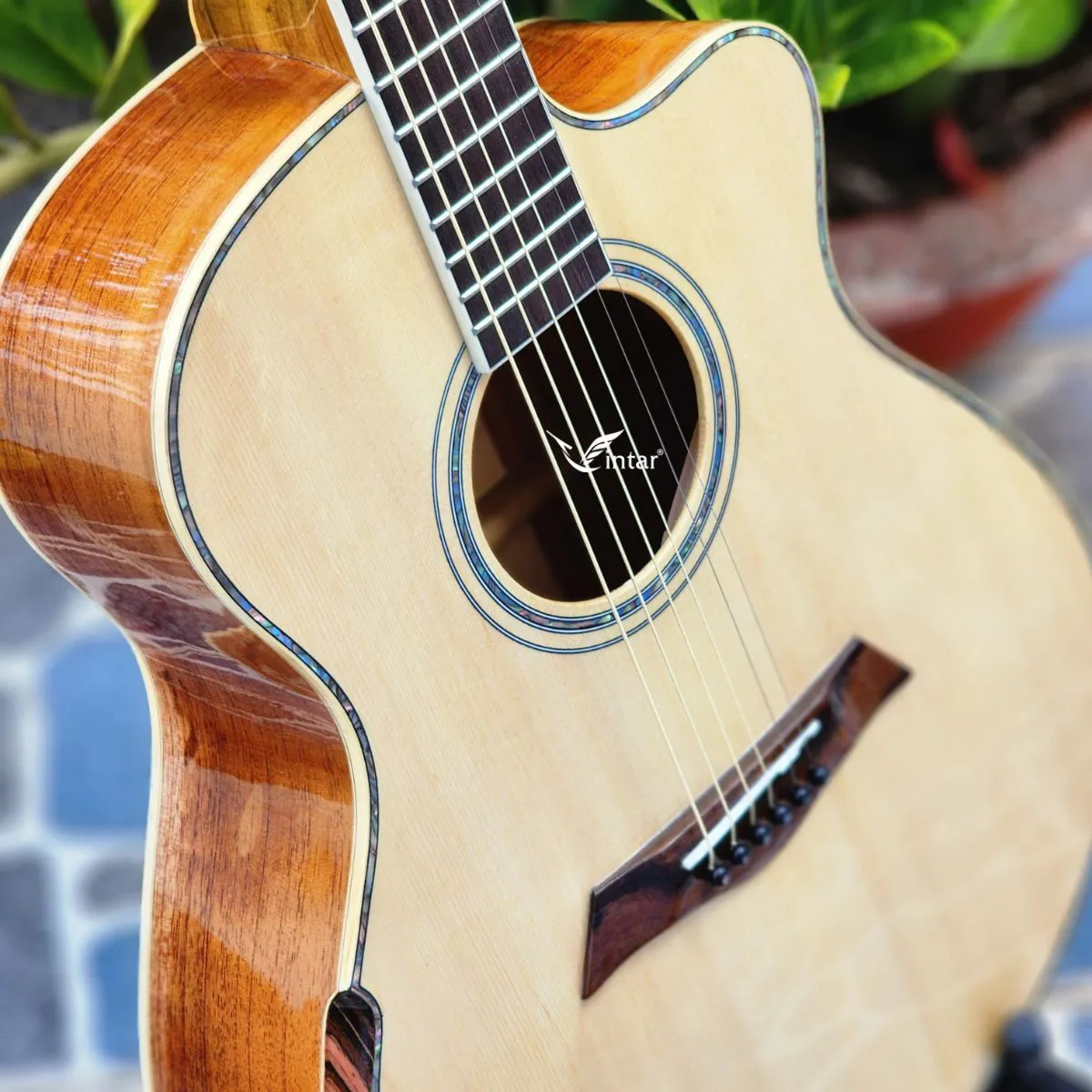A4V - ĐÀN GUITAR ACOUSTIC GỖ HỒNG ĐÀO CAO CẤP