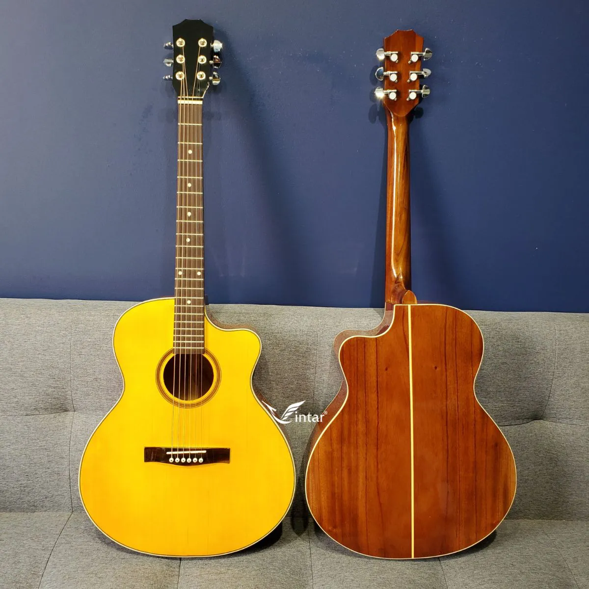 A2CL - ĐÀN GUITAR ACOUSTIC GỖ HỒNG ĐÀO NGUYÊN TẤM NHIỀU MÀU