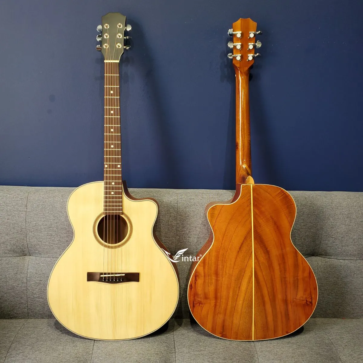 A2CL - ĐÀN GUITAR ACOUSTIC GỖ HỒNG ĐÀO NGUYÊN TẤM NHIỀU MÀU