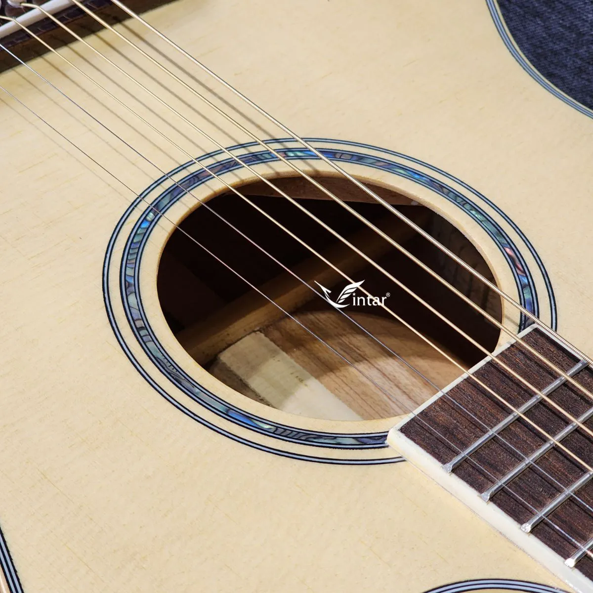 A4 - ĐÀN GUITAR ACOUSTIC GỖ HỒNG ĐÀO TOP THÔNG CAO CẤP 