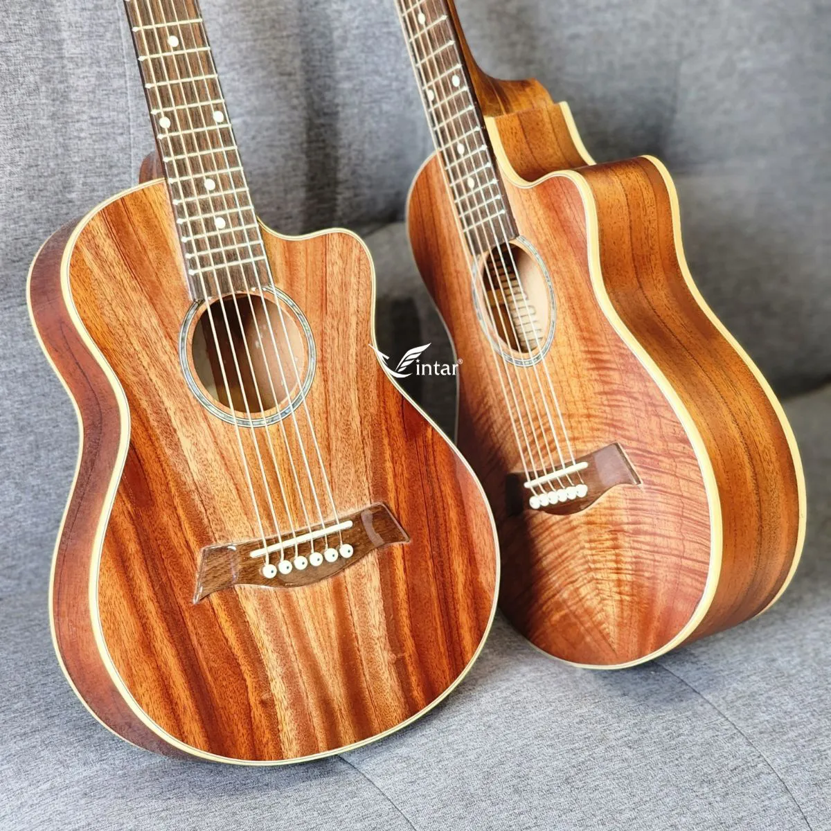 FM2 - ĐÀN GUITAR ACOUSTIC FULL GỖ HỒNG ĐÀO TRUNG MINI SIZE 1/2 