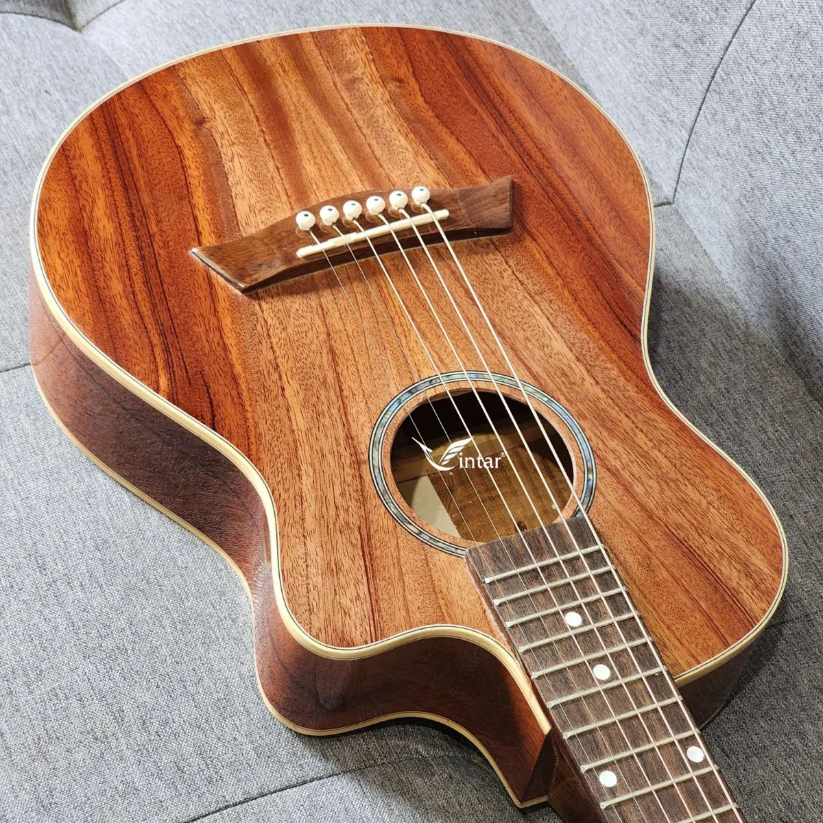 FM2 - ĐÀN GUITAR ACOUSTIC FULL GỖ HỒNG ĐÀO TRUNG MINI SIZE 1/2 