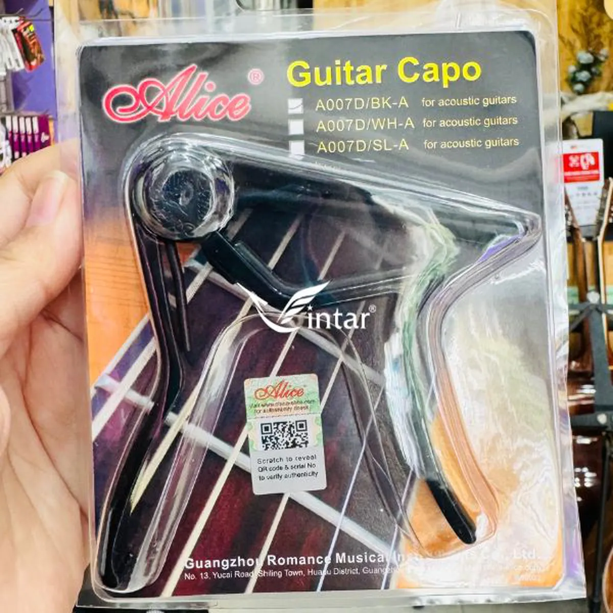 Capo Alice Màu  Đen Dáng D A007D