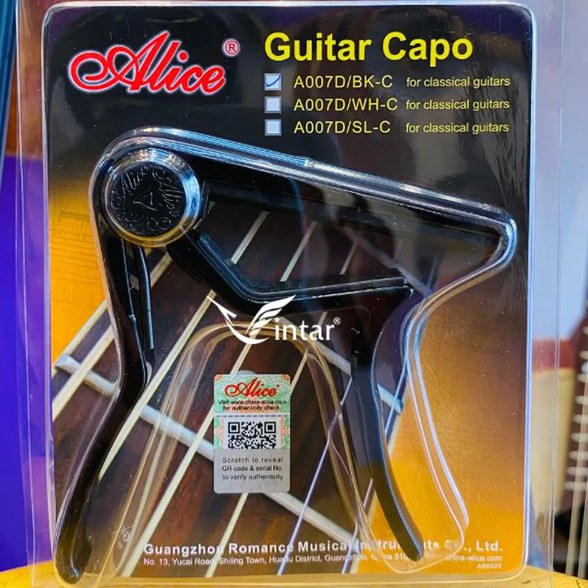 Capo Alice Màu  Đen Dáng D A007D