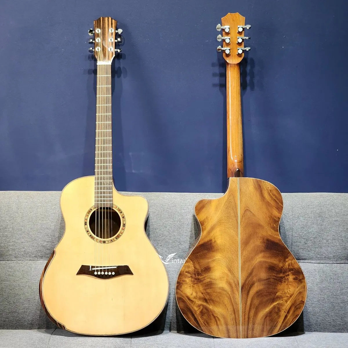 A5V - ĐÀN GUITAR ACOUSTIC GỖ ĐIỆP CAO CẤP MẶT THÔNG CÓ BAVEL