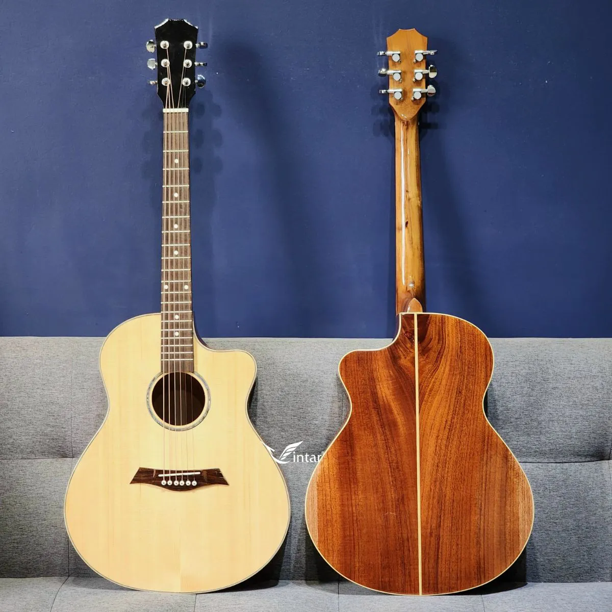 A2 - ĐÀN GUITAR ACOUSTIC GỖ HỒNG ĐÀO NGUYÊN TẤM