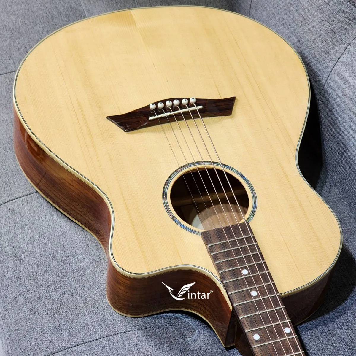A2 - ĐÀN GUITAR ACOUSTIC GỖ HỒNG ĐÀO NGUYÊN TẤM