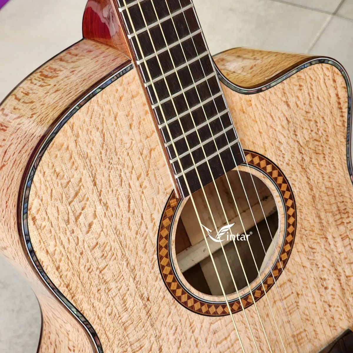 FA6V - ĐÀN GUITAR ACOUSTIC FULL GỖ SỒI PHÁP CAO CẤP CÓ BAVEL 