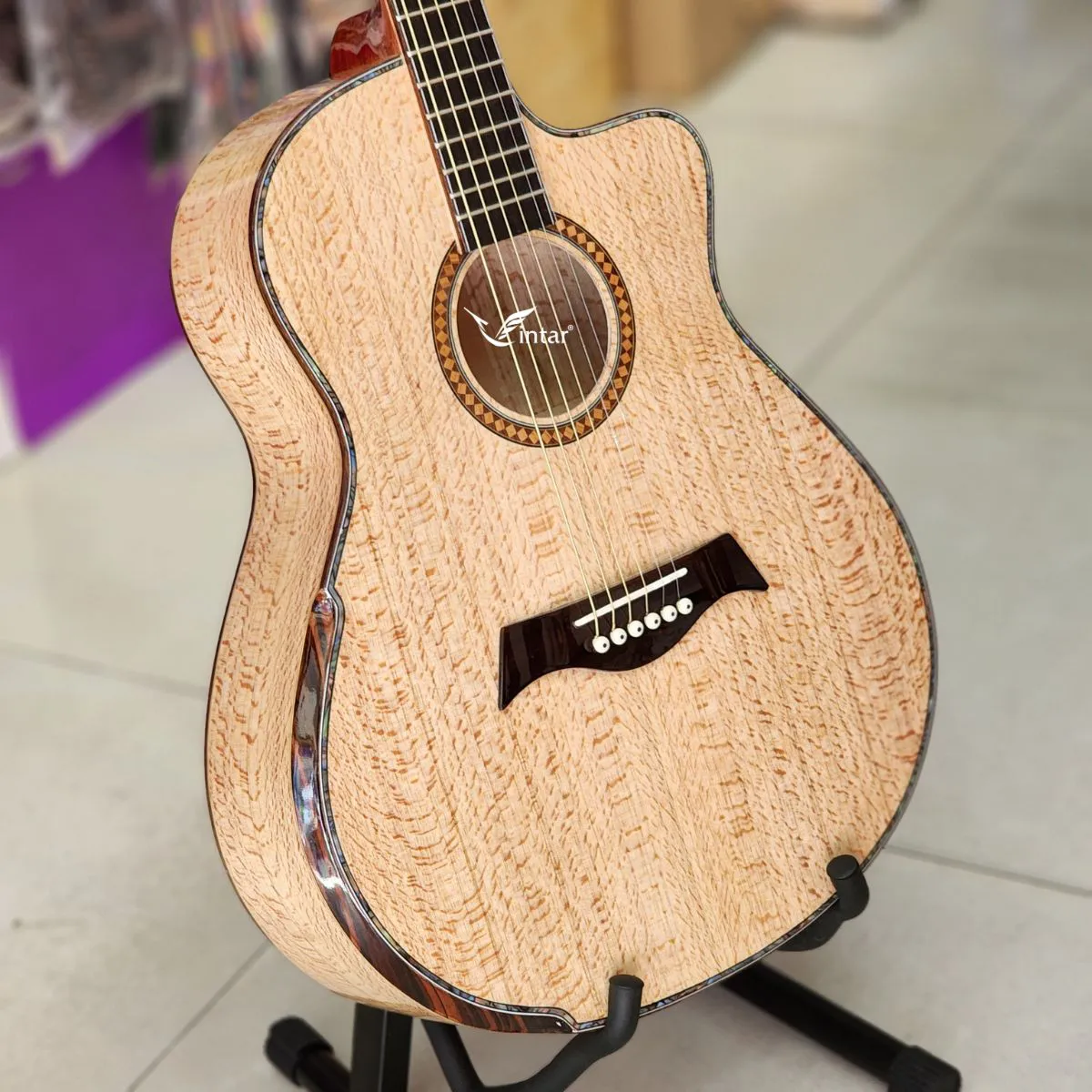 FA6V - ĐÀN GUITAR ACOUSTIC FULL GỖ SỒI PHÁP CAO CẤP CÓ BAVEL