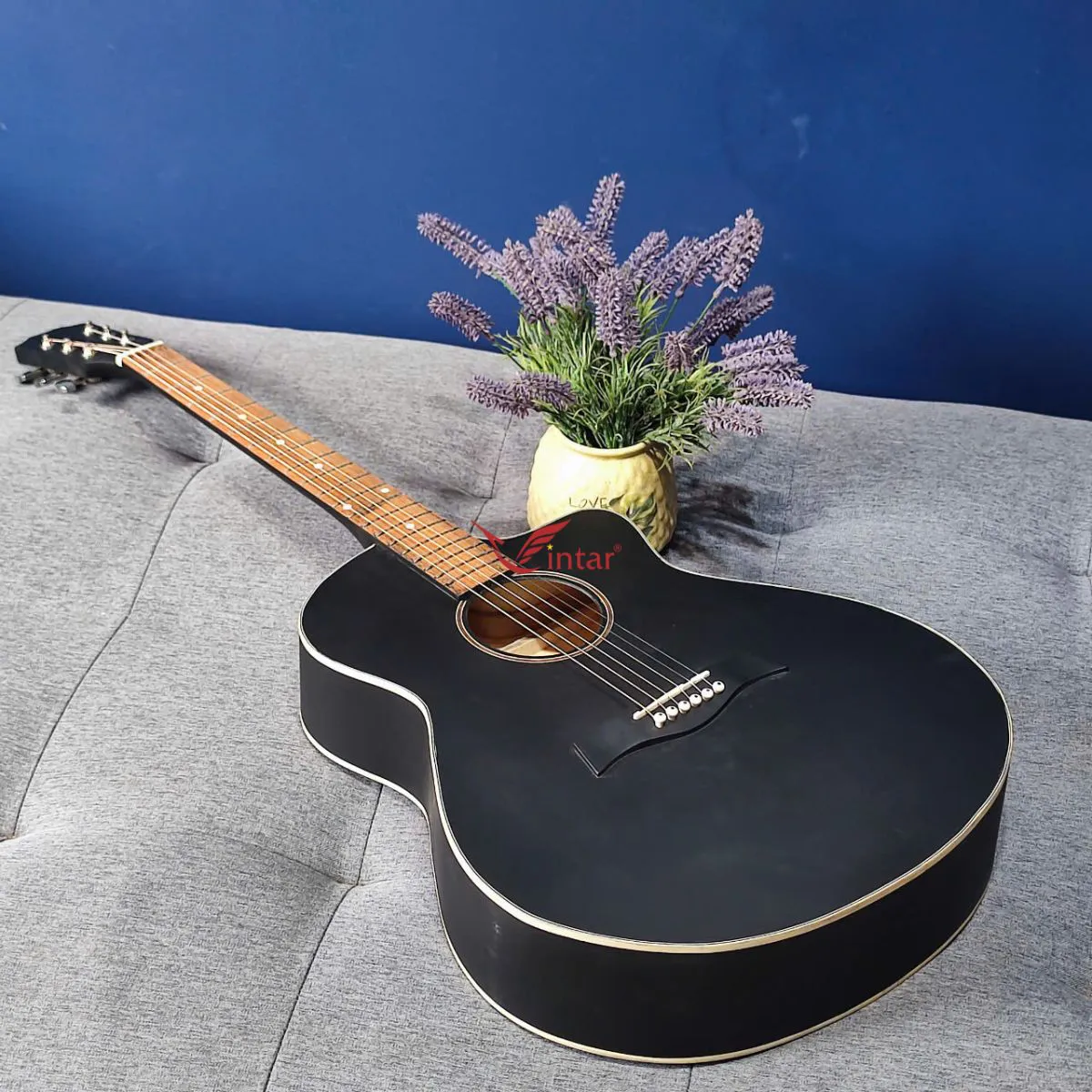 A1K BLACK -  ĐÀN GUITAR GIÁ RẺ TẬP CHƠI MÀU ĐEN