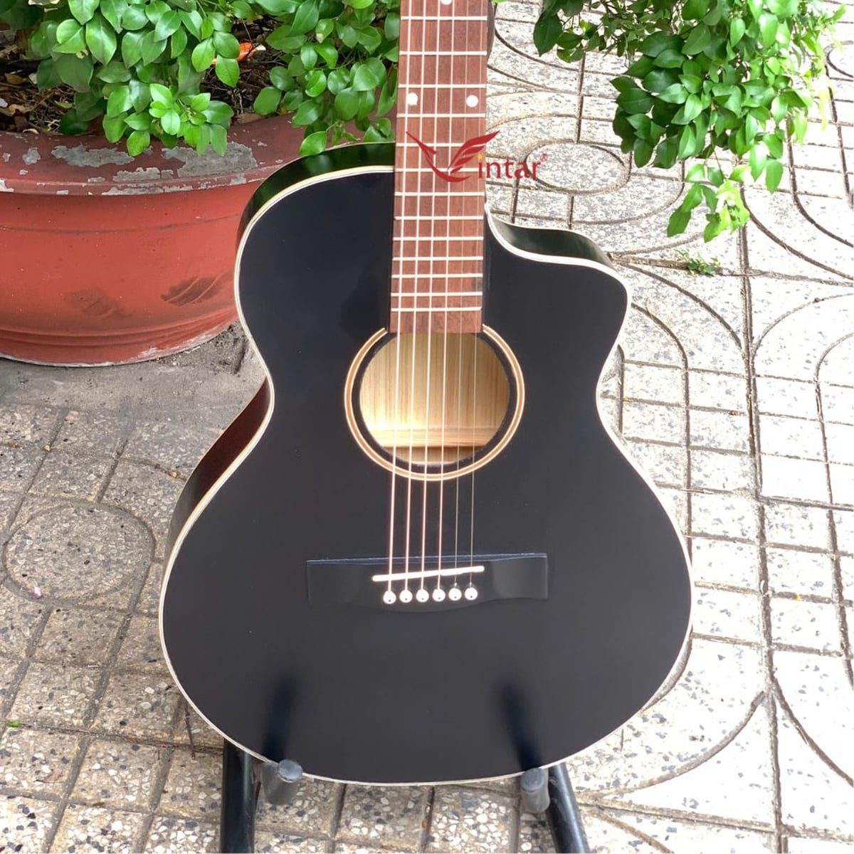 A1MIN-BK ĐÀN GUITAR MINI ACOUSTIC 3/4 MÀU ĐEN 