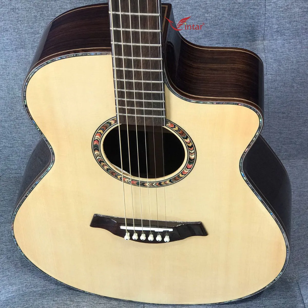 A7 - GUITAR GỖ CẨM ẤN ACOUSTIC CAO CẤP KHÓA BẠC 