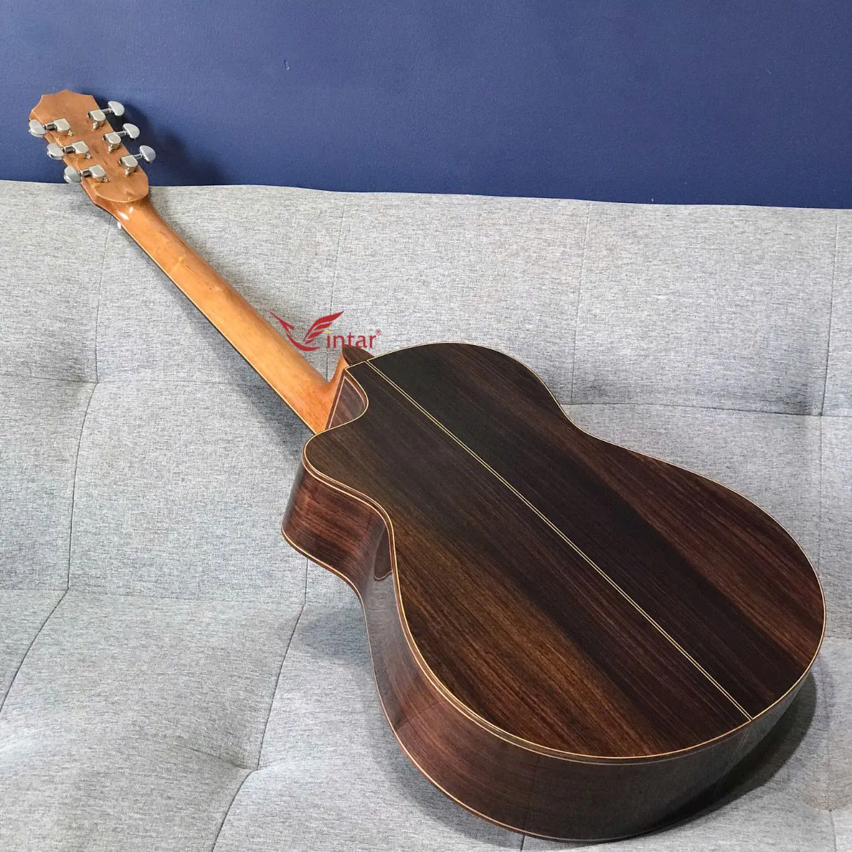 A7 - GUITAR GỖ CẨM ẤN ACOUSTIC CAO CẤP KHÓA BẠC 