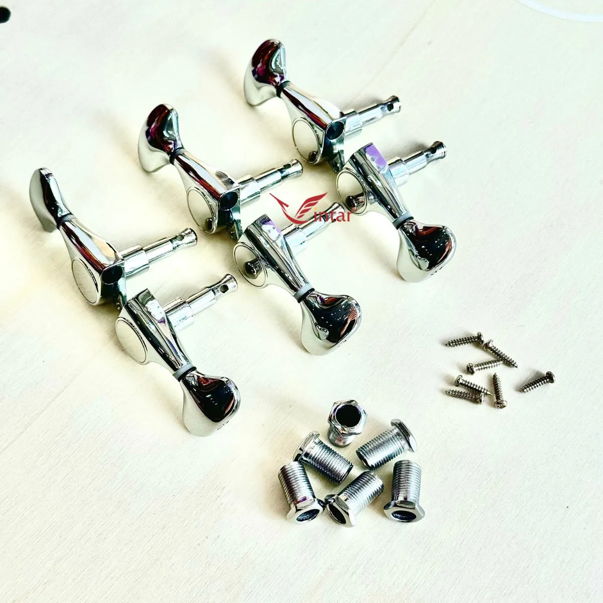 Khóa Guitar Acoustic Chính Hãng HF Đúc Cao Cấp Tay Vặn Trái Tim