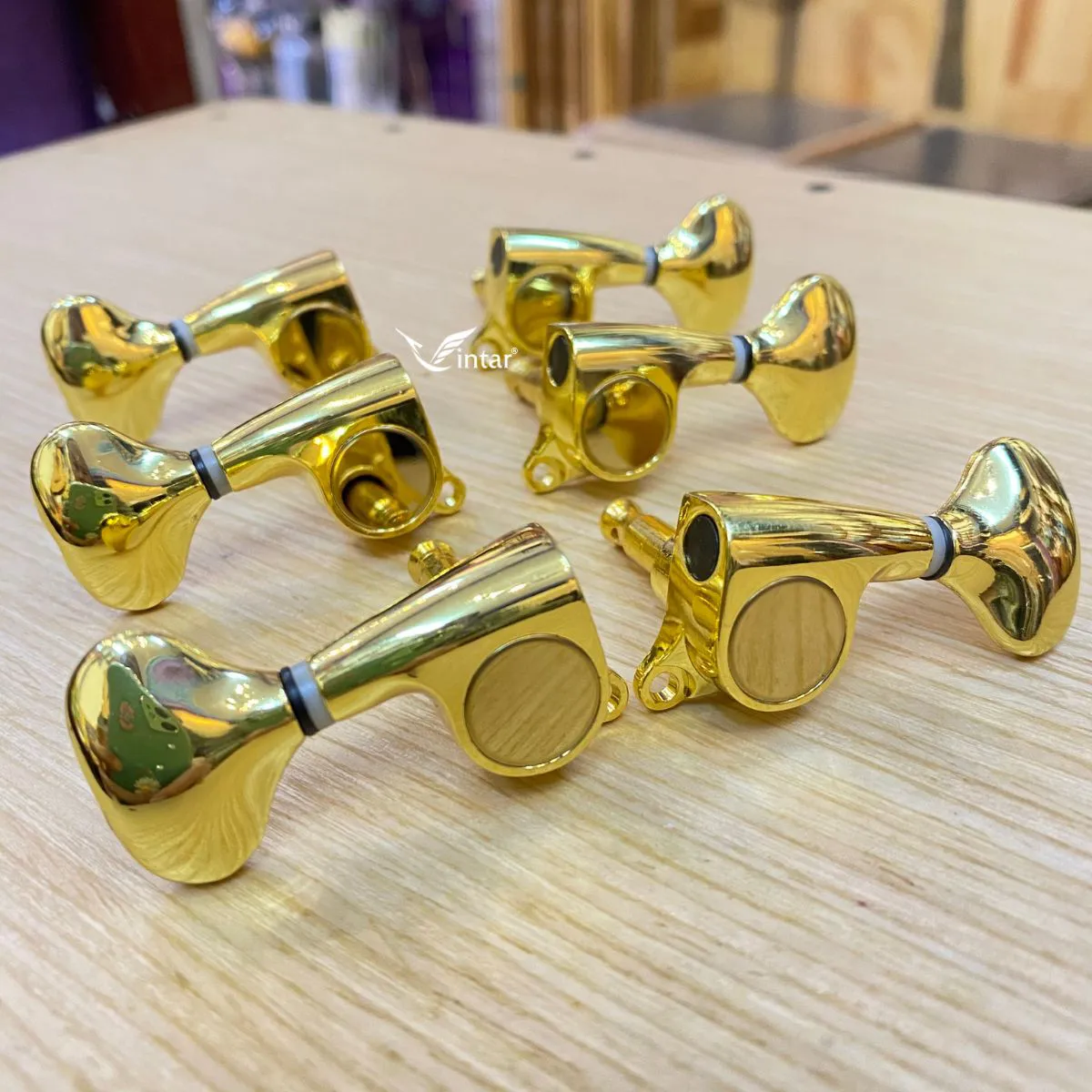 Khóa Đàn Guitar Acoustic HF Chính Hãng Mạ Vàng 