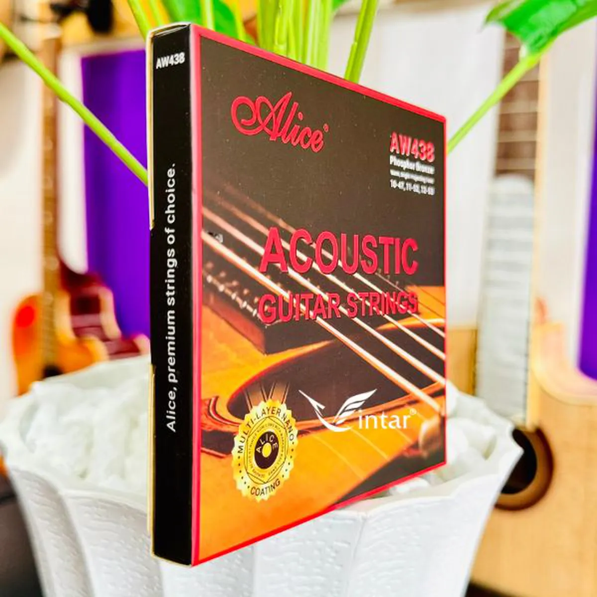 Dây Đàn Guitar Acoustic Alice Chính Hãng AW438