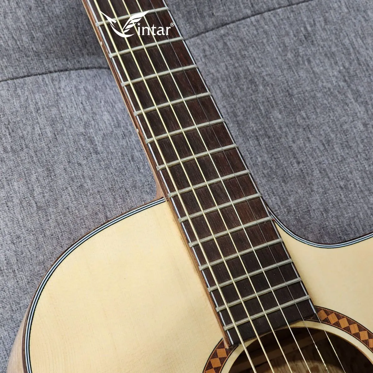 A6 - ĐÀN GUITAR ACOUSTIC GỖ SỒI PHÁP CAO CẤP, dan guitar acoustic go soi phap cao cap