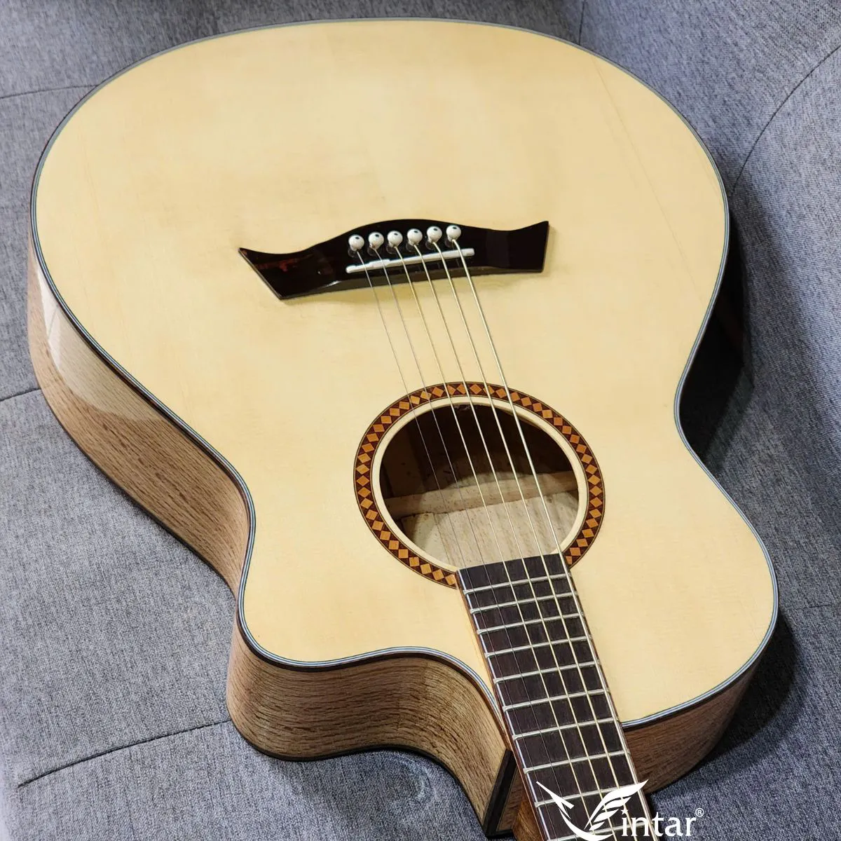 A6 - ĐÀN GUITAR ACOUSTIC GỖ SỒI PHÁP CAO CẤP, dan guitar acoustic go soi phap cao cap