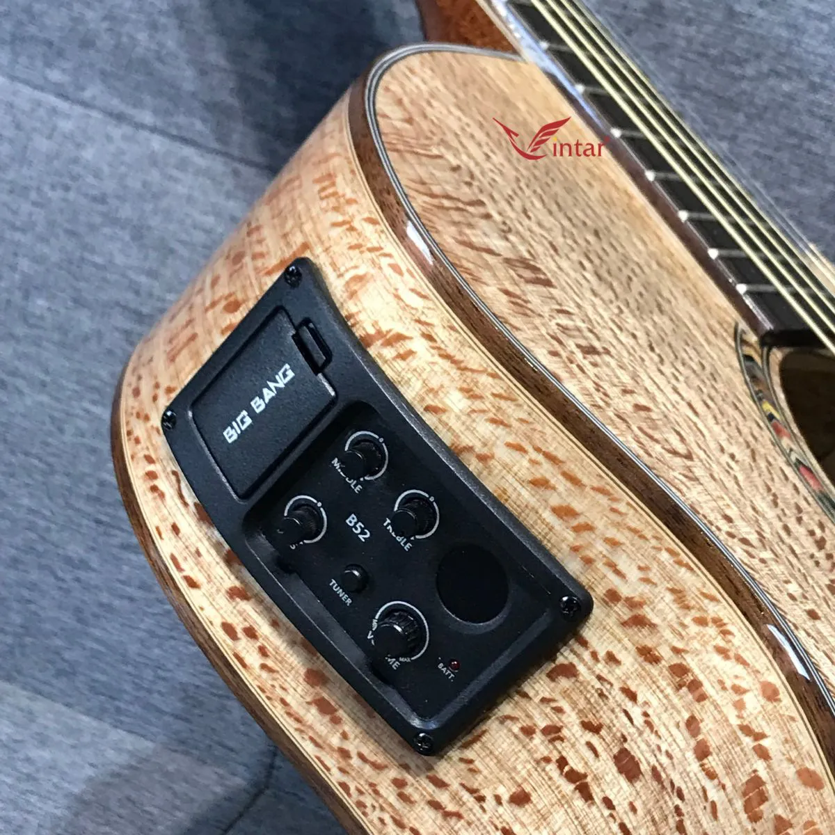 FA6 EQ BIGBANG B52 GUITAR GỖ SỒI PHÁP ACOUSTIC MẶT FULL 