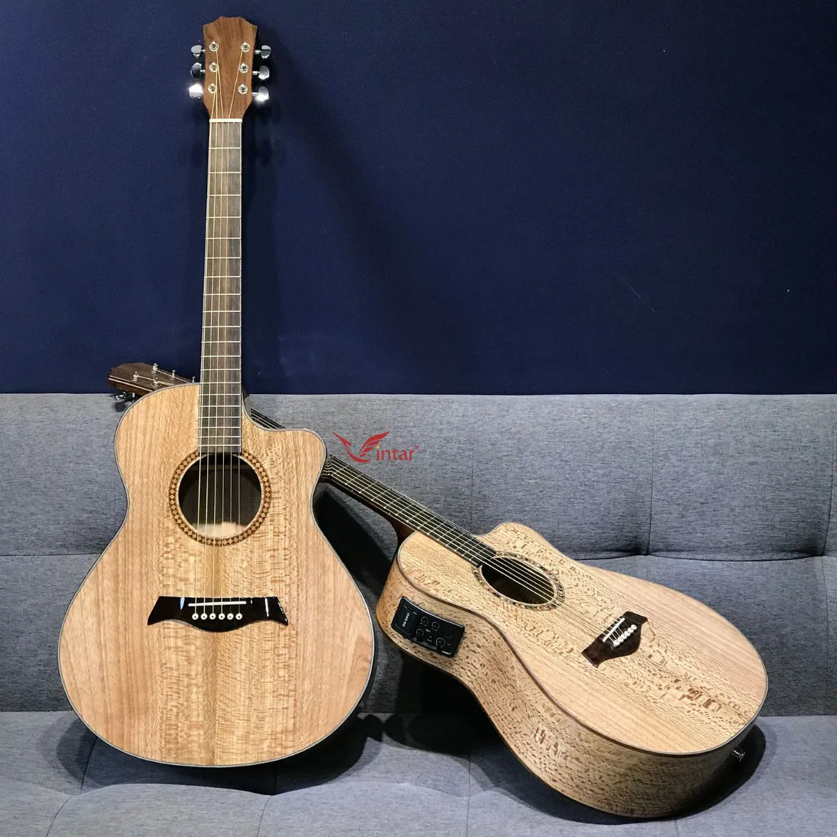 FA6 EQ BIGBANG B52 GUITAR GỖ SỒI PHÁP ACOUSTIC MẶT FULL 