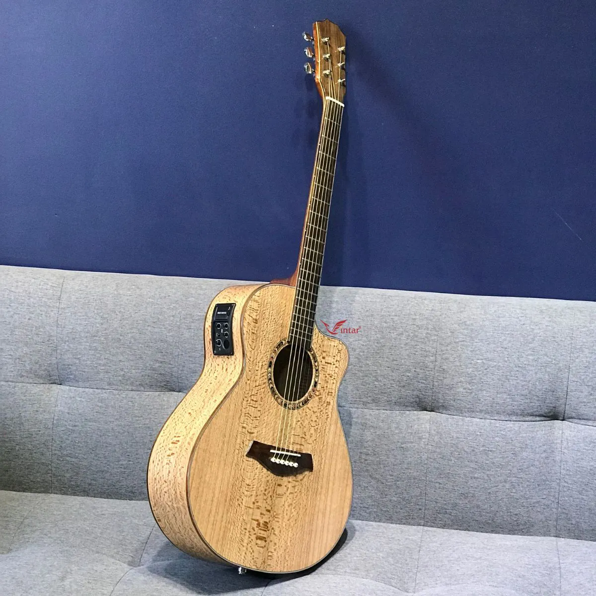 FA6 EQ BIGBANG B52 GUITAR GỖ SỒI PHÁP ACOUSTIC MẶT FULL 